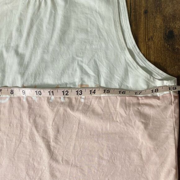 MONAT gear Pink & White gym muscle tank top shirt Sz M workout - Picture 4 of 7